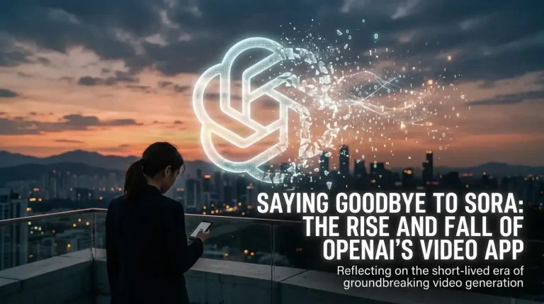 OpenAI shuts down Sora news illustration