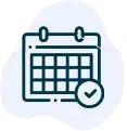 Content calendar and scheduling icon