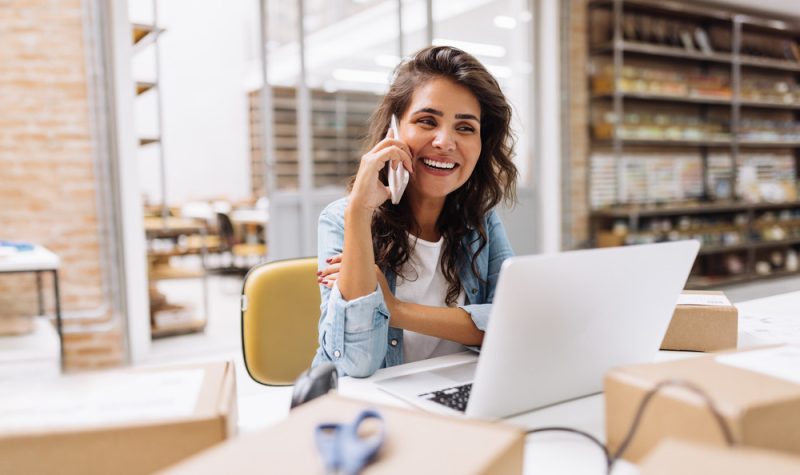 local-business-digital-marketing-service-customer-800×475 Local business owner reviewing digital marketing results with a NetVisits specialist